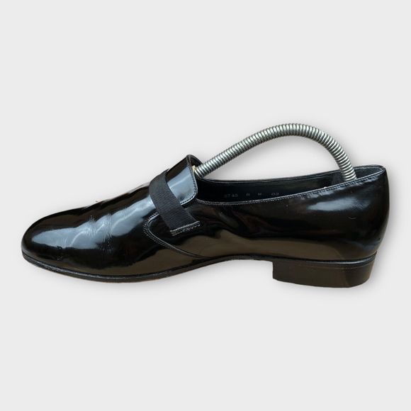 $195 Bally Men\'s 8 M Tuxedo Loafers Slip On Black Leather Fashion II France main image 8